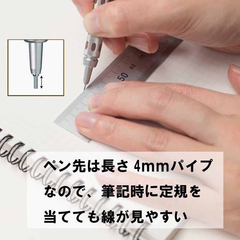 Pentel قلم رصاص ميكانيكي جراف جير 1000 0.3 مم بني (PG1013) - Image 5